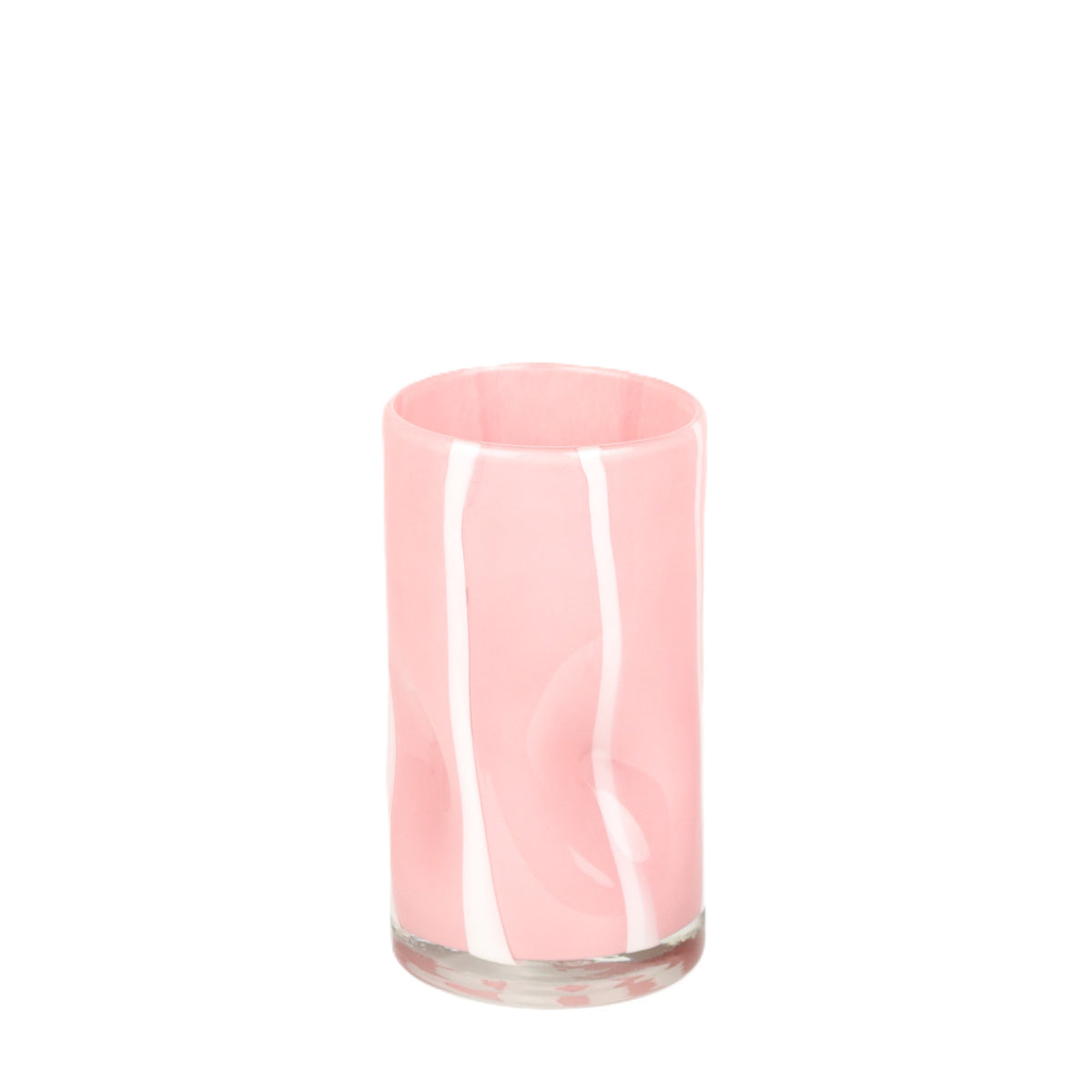 Pink Streaky Vase