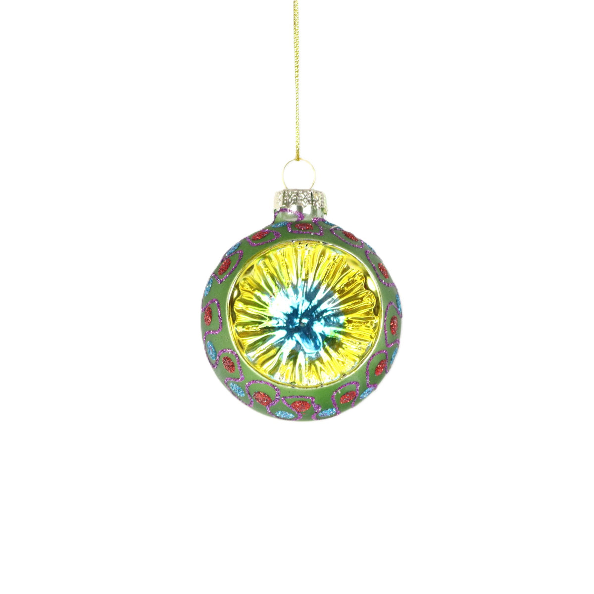 Green Cross Section Bauble Large