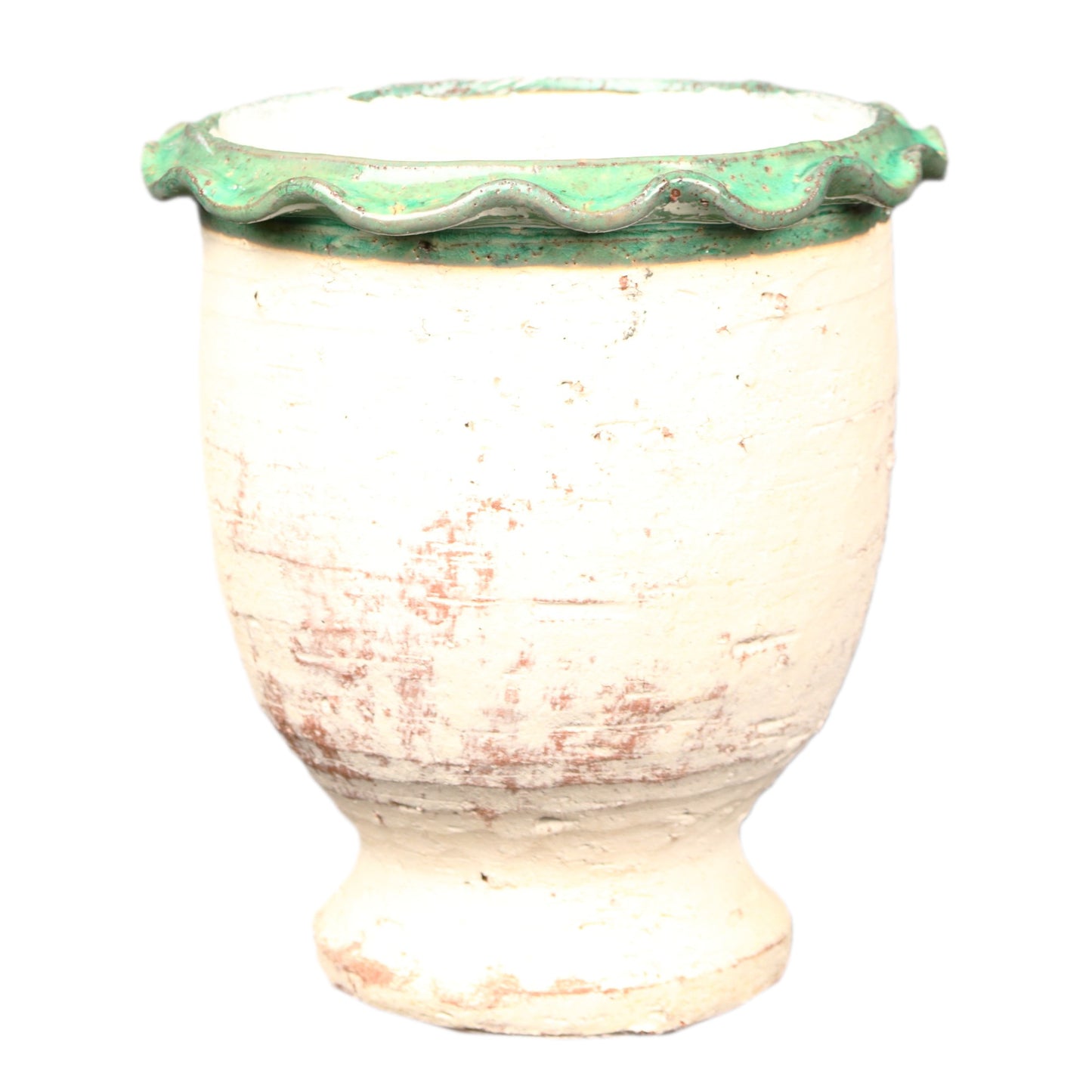 Green Trim Rustic Chalice