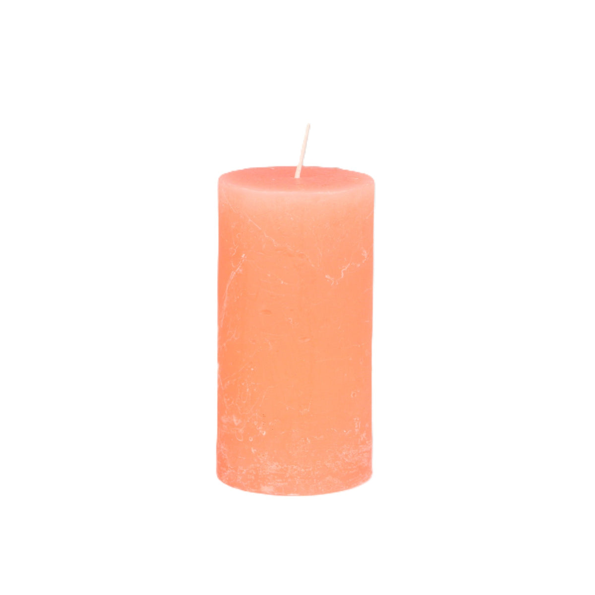 Coral Pillar Candle Medium