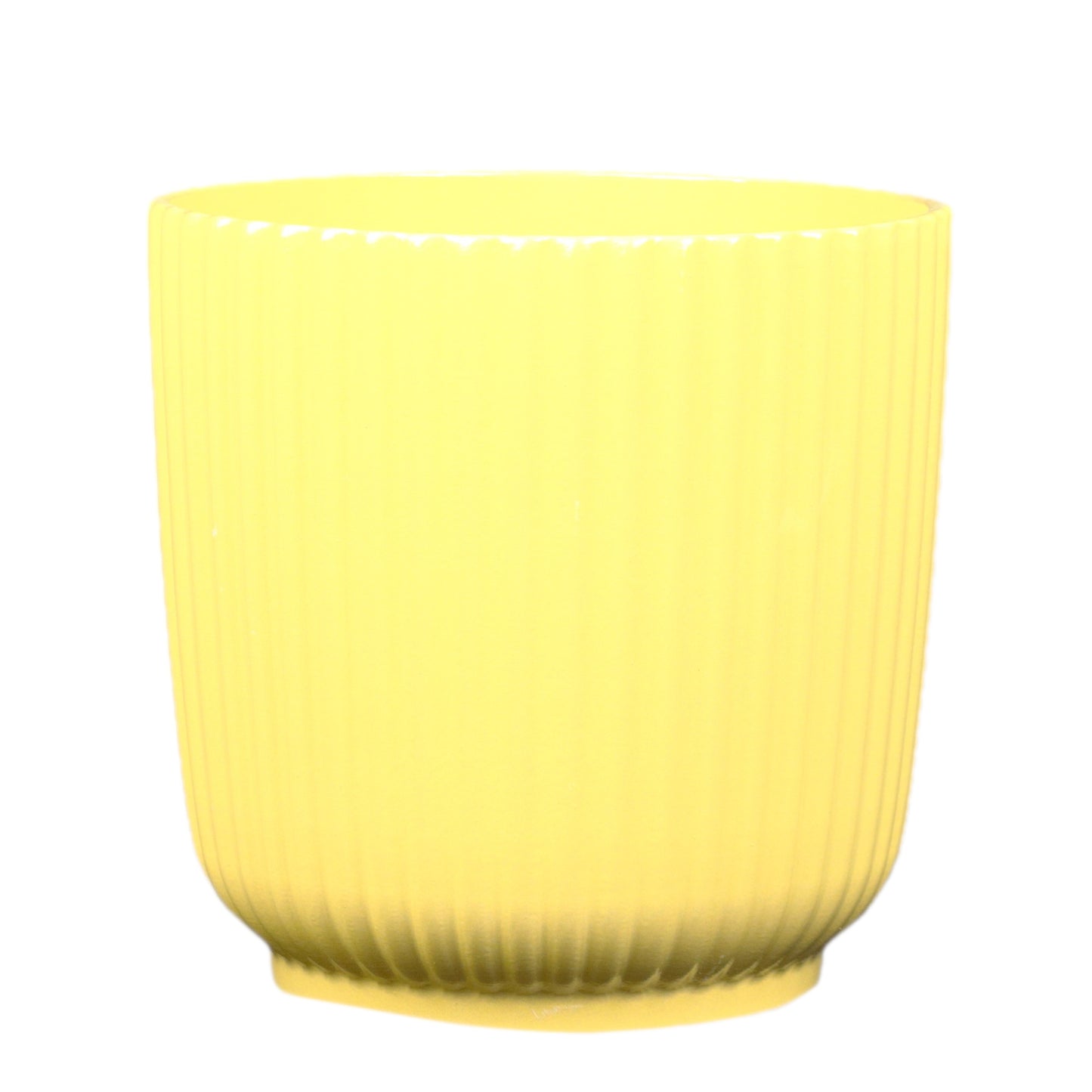 Yellow Fluted Cylinder Small