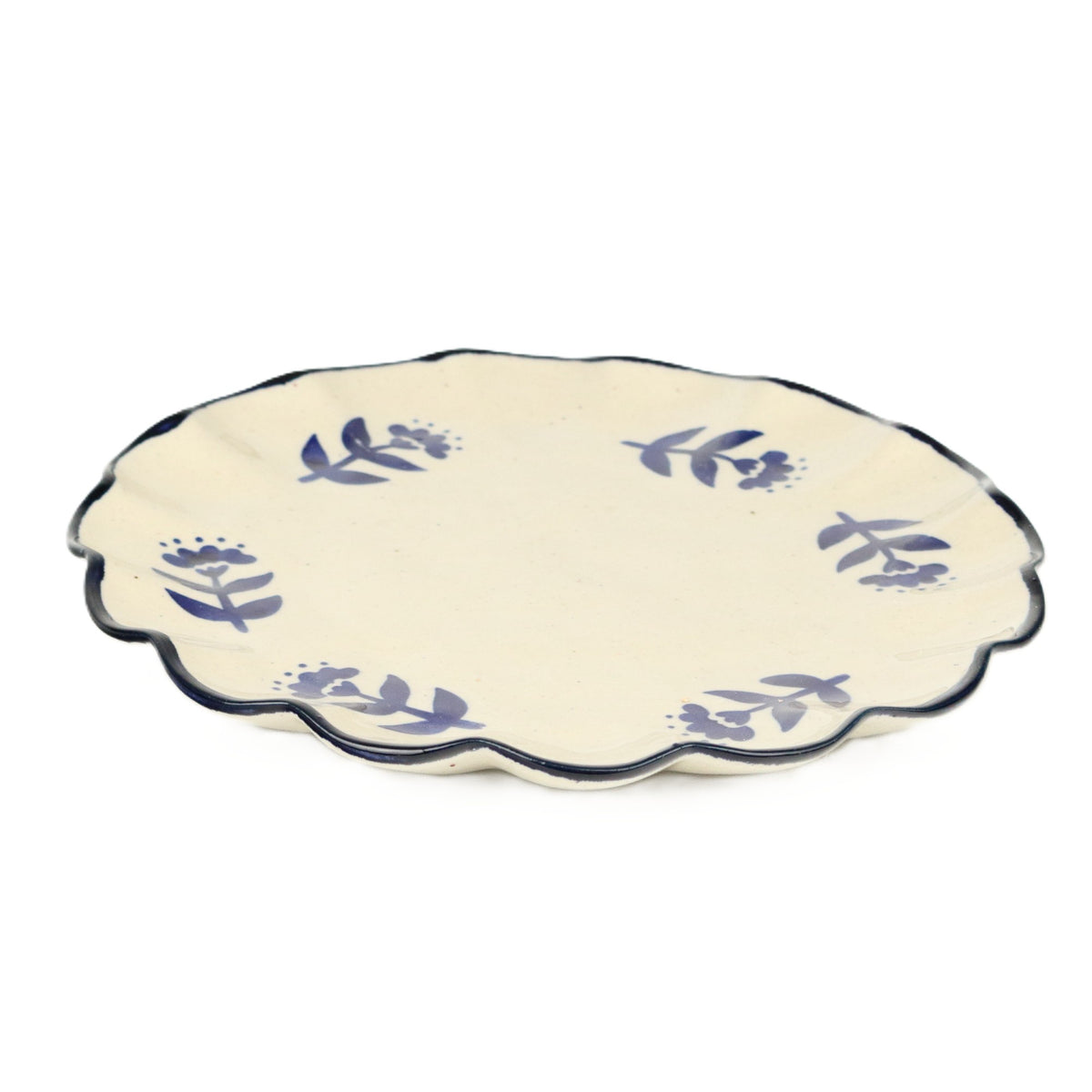 Navy Pollen Frill Plate