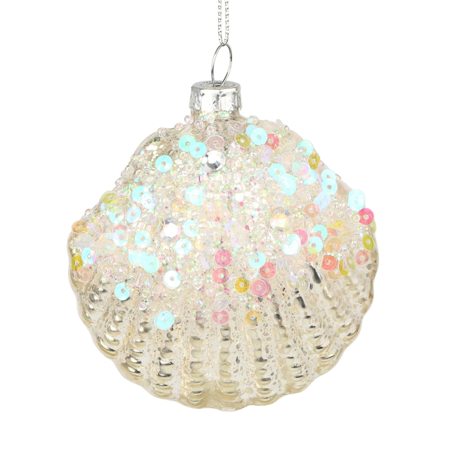 Sequined Clam Shell