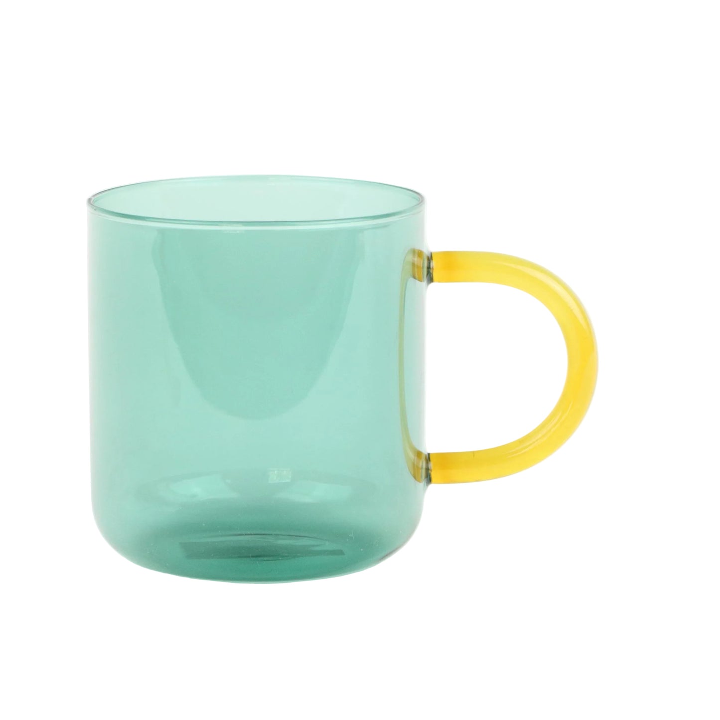 Green Glass Mug