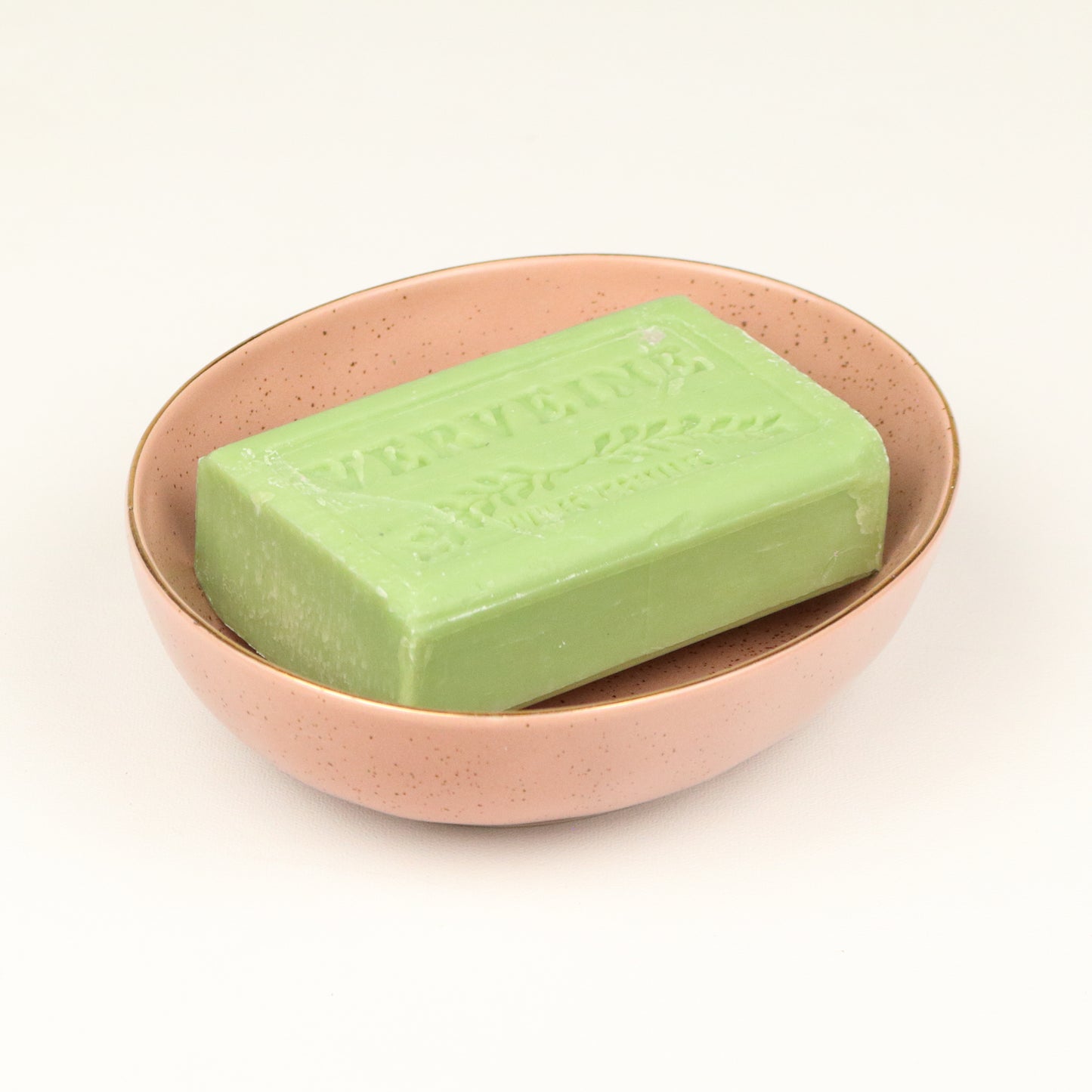 Speckled Salmon Soap Dish