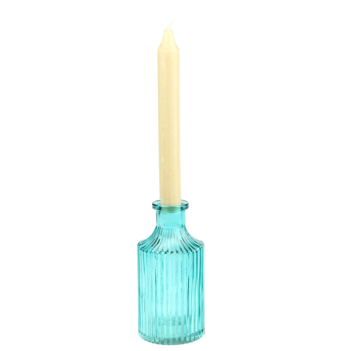 Aqua Bottle Vase - Candle Holder
