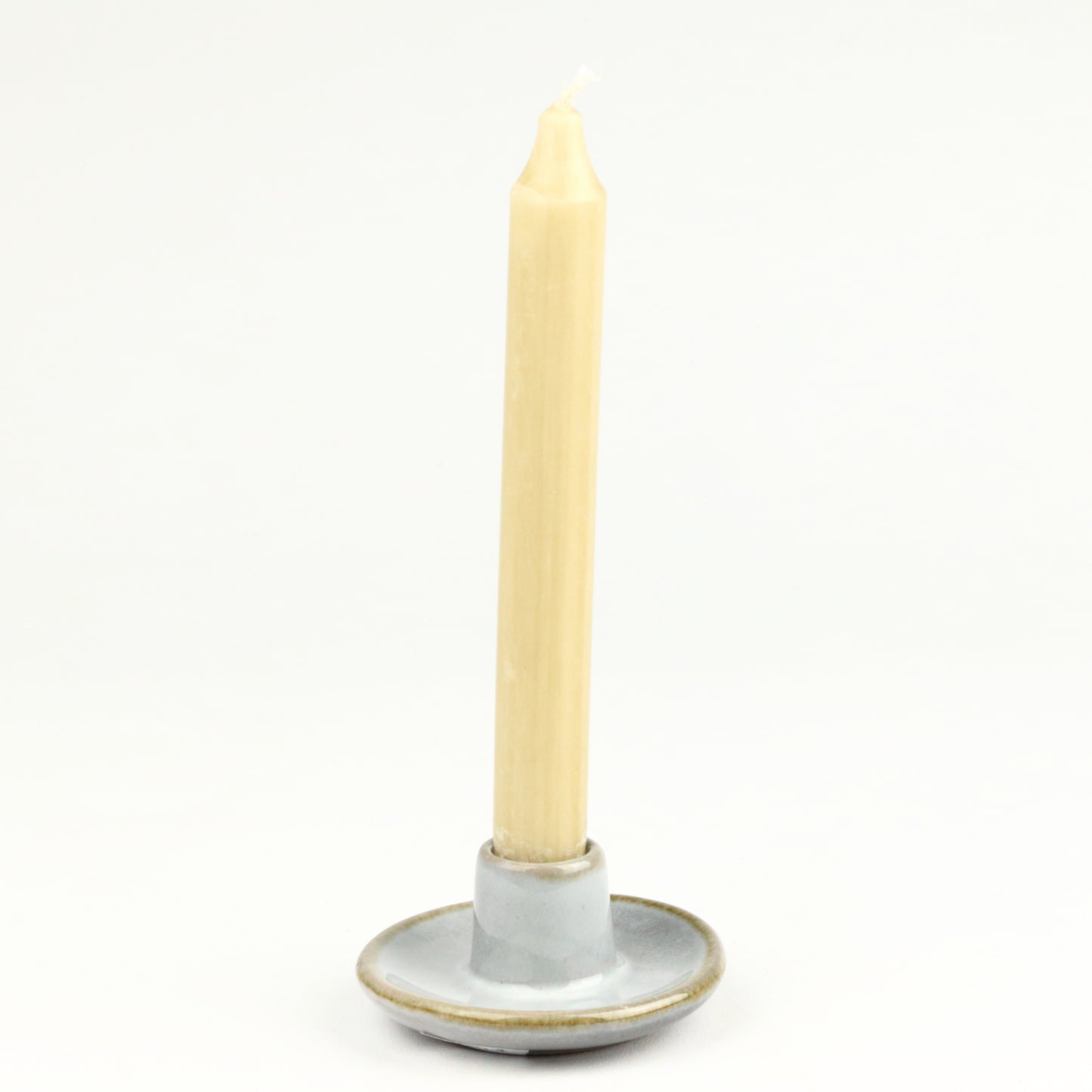 Eggshell Ceramic Candlestick
