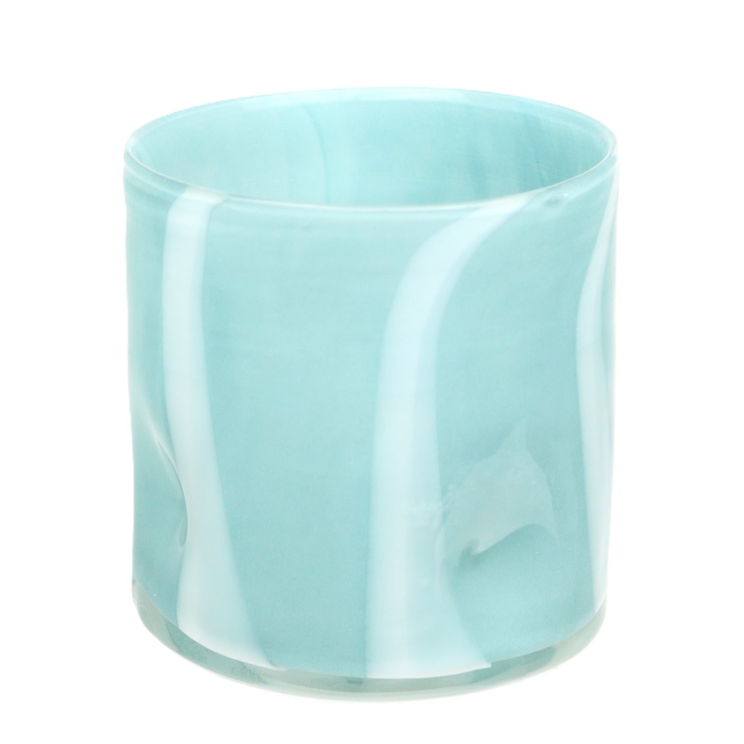 Baby Blue Streak Candle Holder