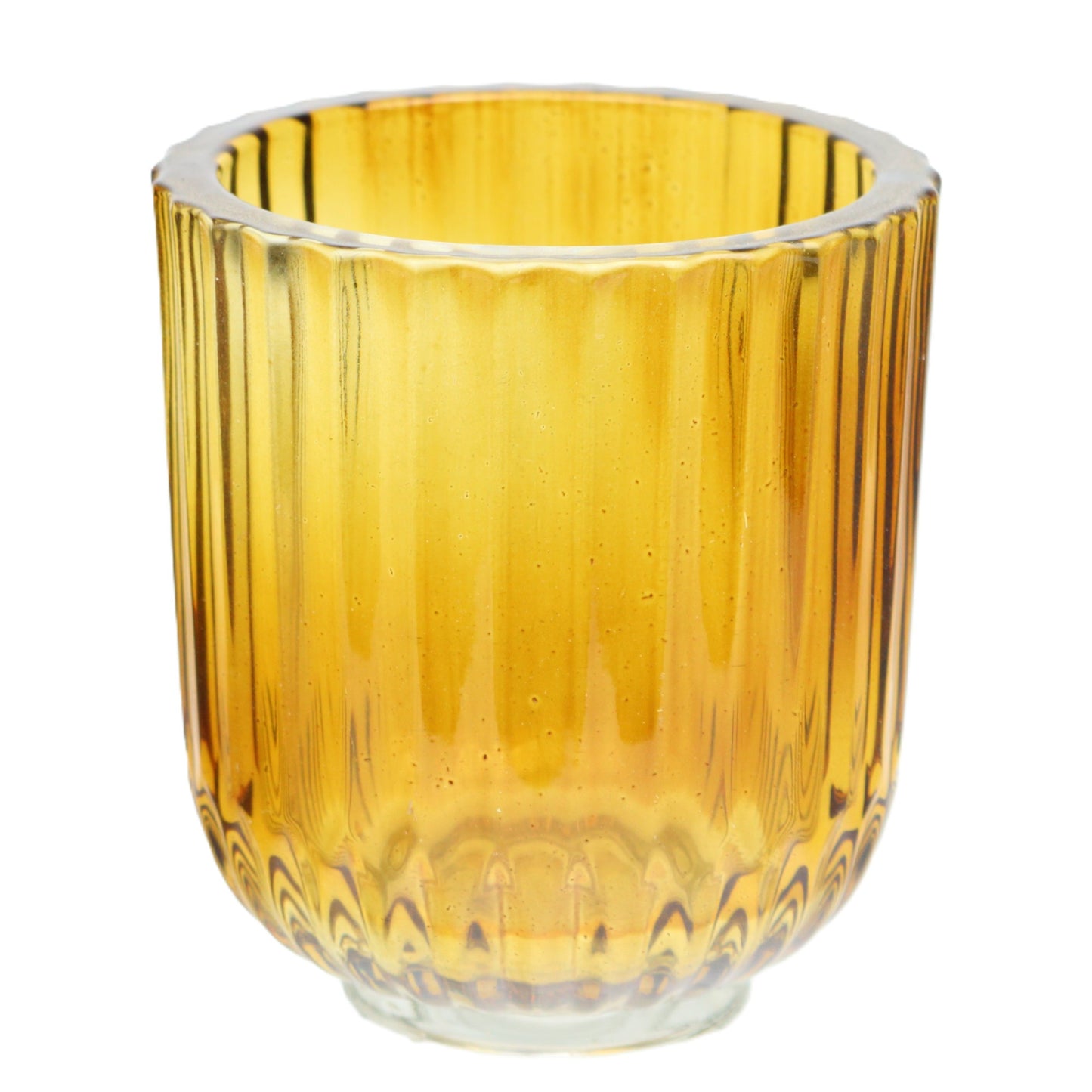 Amber Fluted Glass
