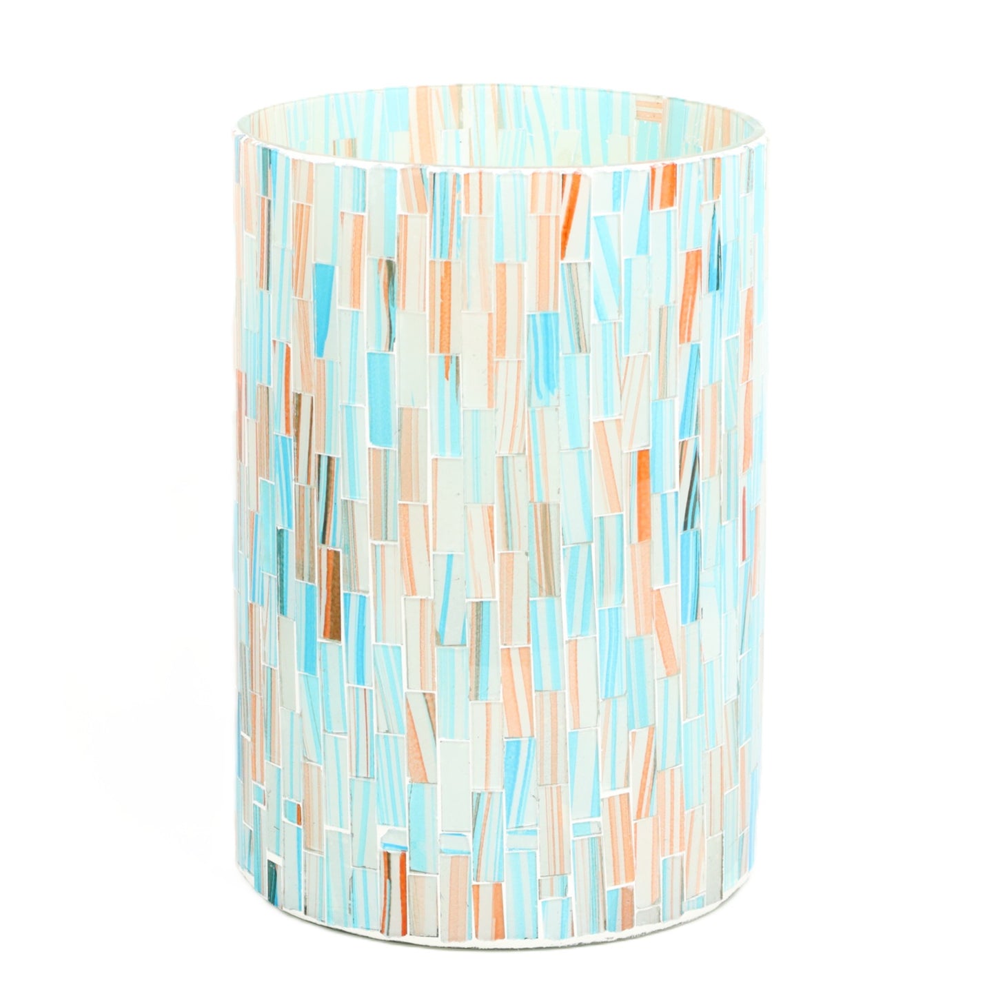 Sandy Beach Mosaic Cylinder