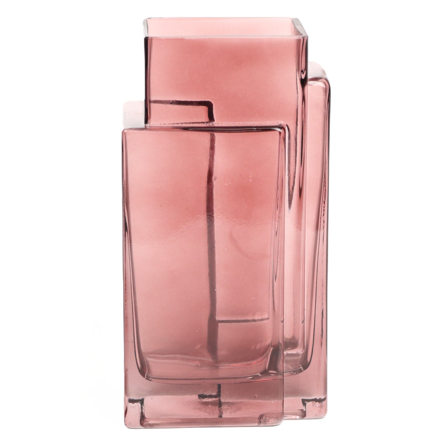 Deep Rose Cuboids Vase