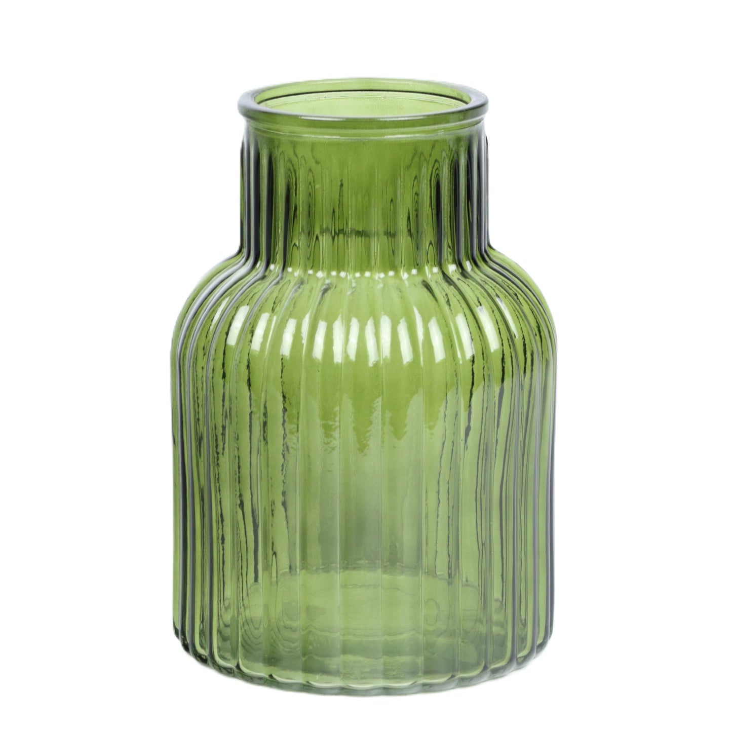 Fern Green Ribbed Bottle
