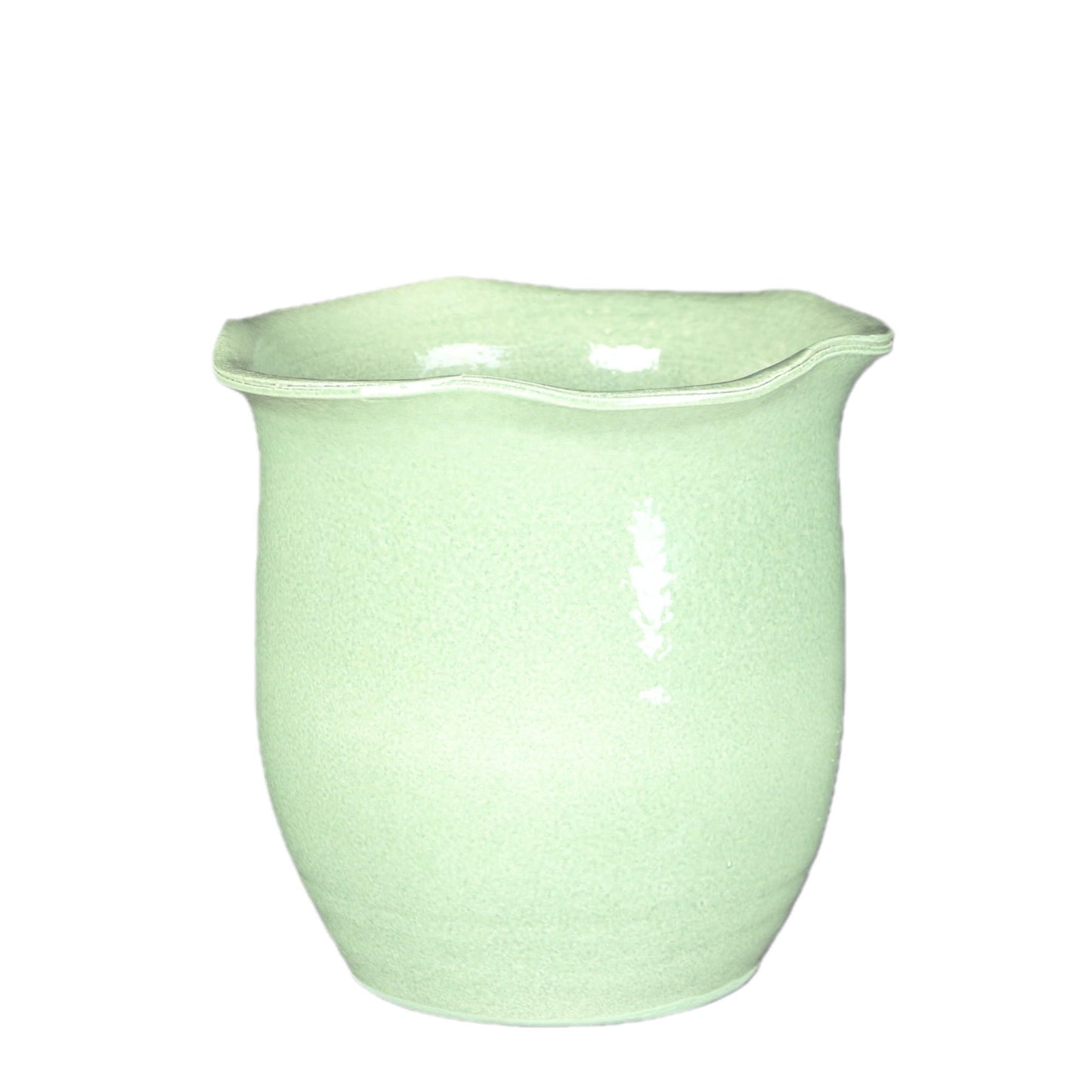 Green Wavy Cone Small