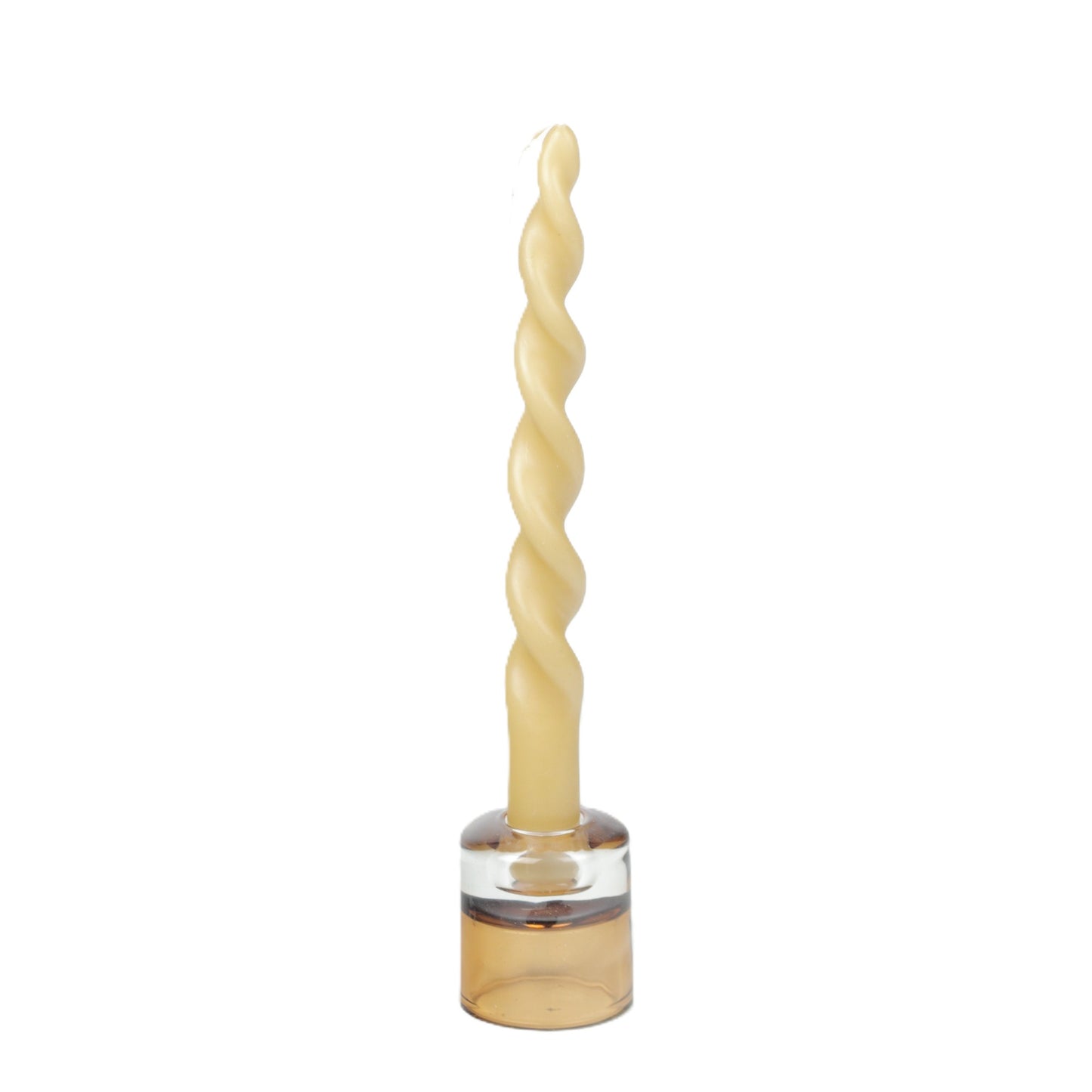 Honey Large Curly Candle