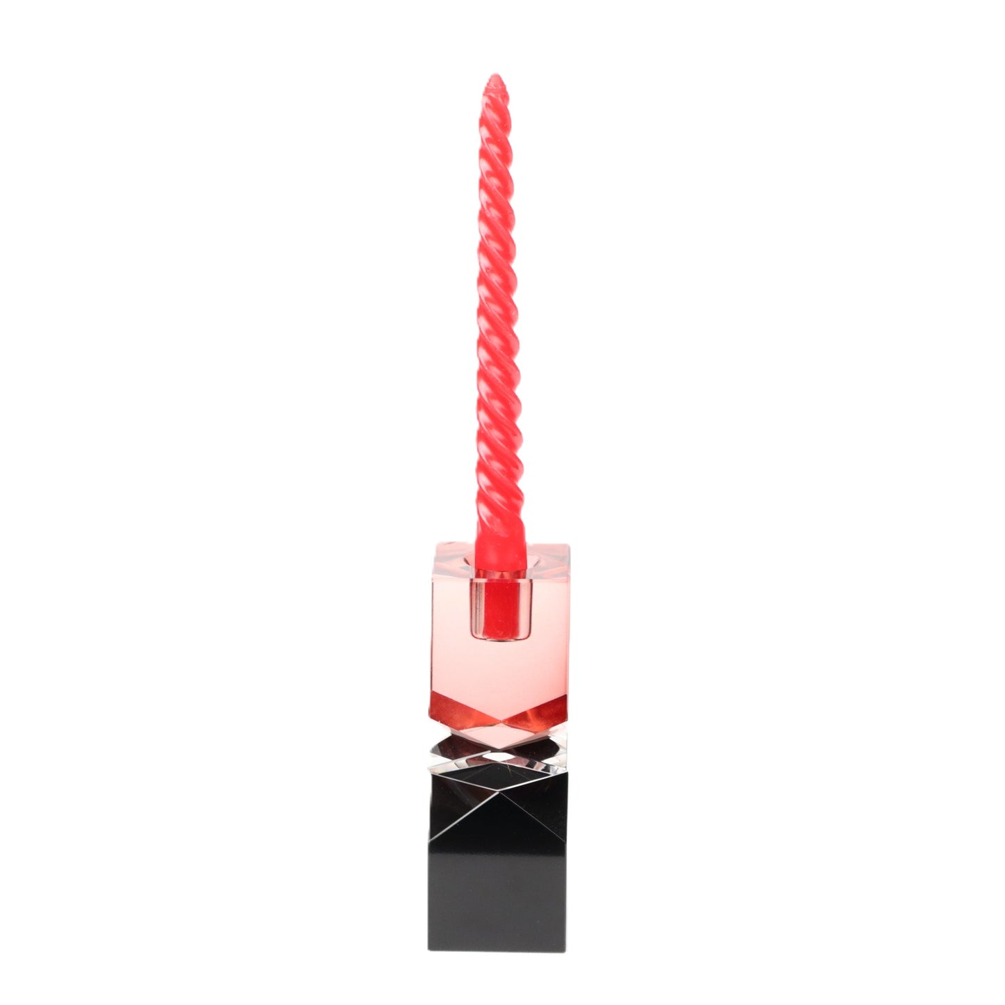 Crimson Small Twisted Candle