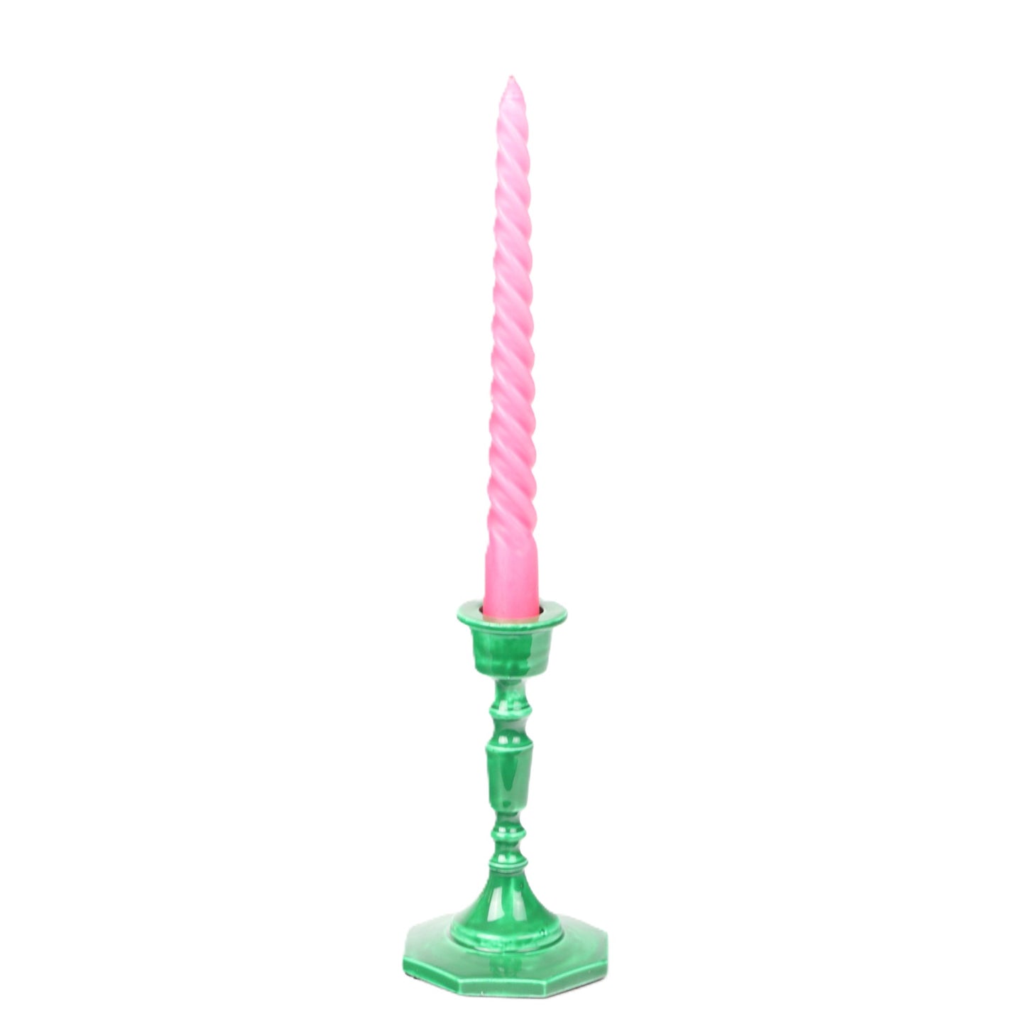 Cerise Small Twisted Candle