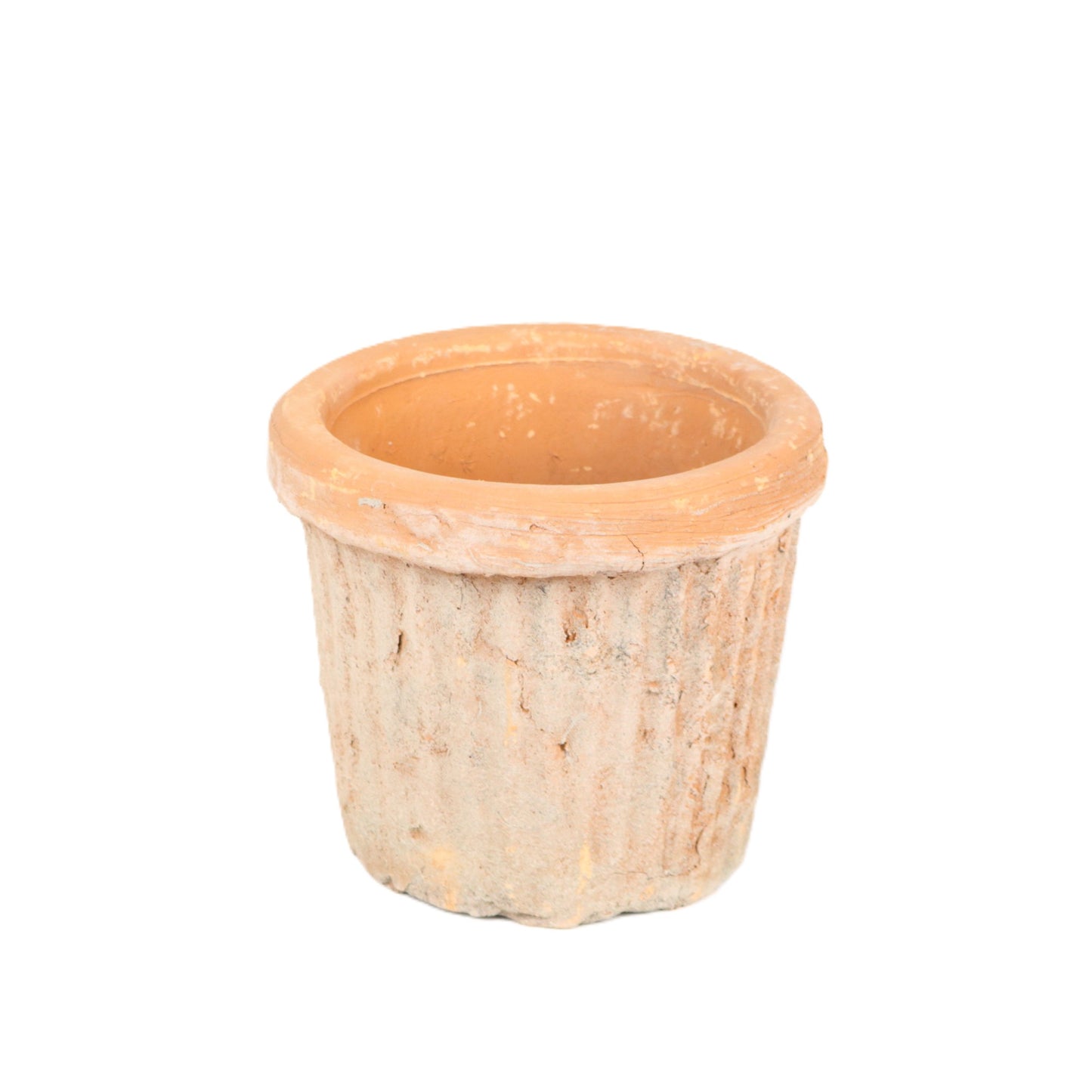 Orange Ribbed Aged Terracotta