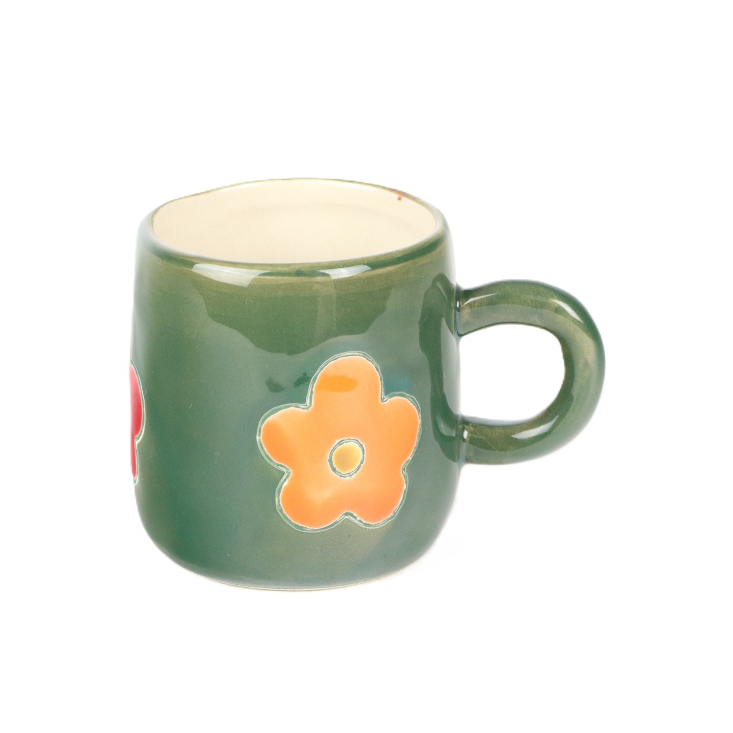 Verdant Flowered Mug