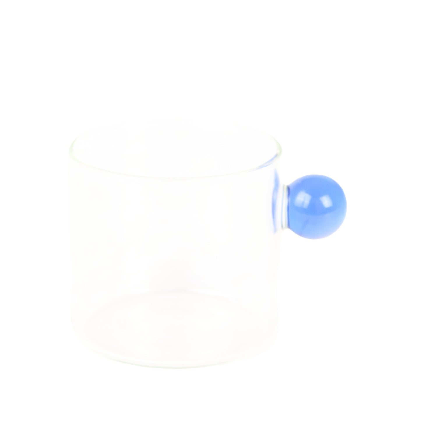 Ultramarine Handle Glass Mug