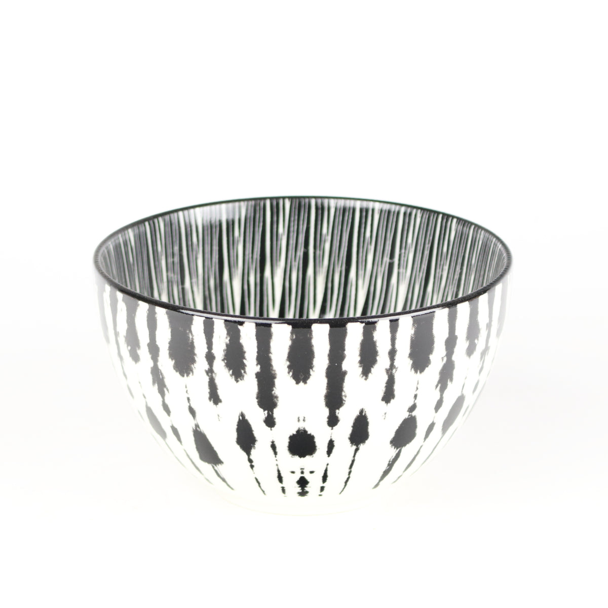 Noir Ink Splatter Bowl Medium