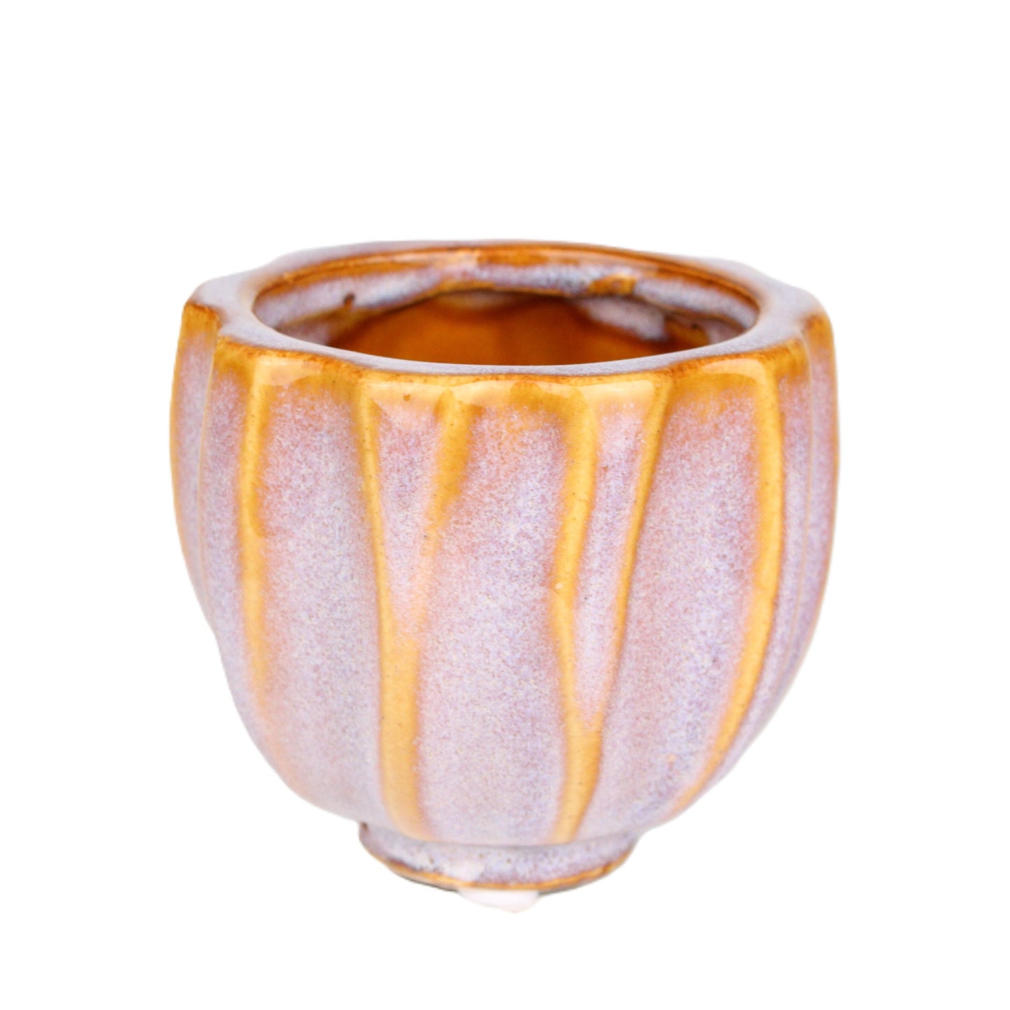 Amethyst Smoke Ridged Pot