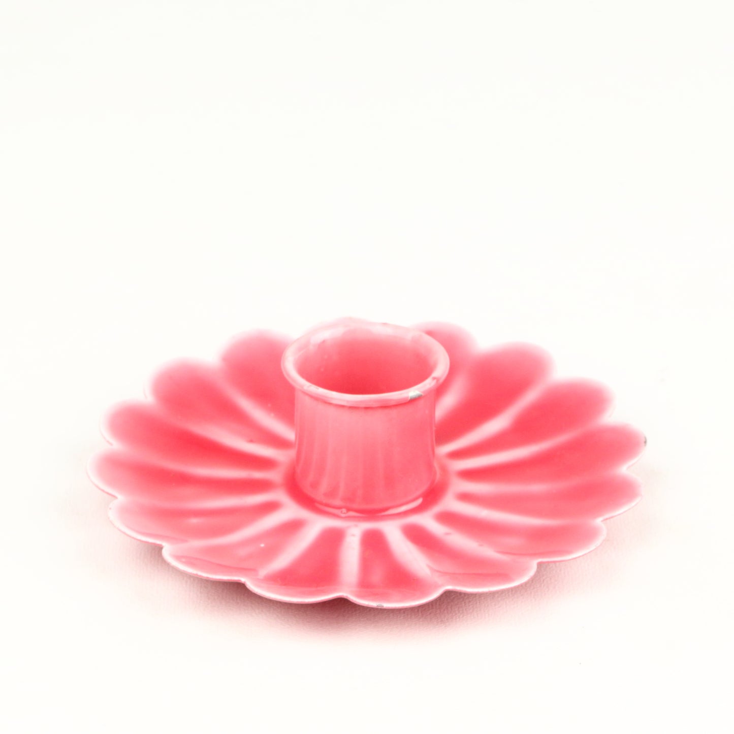 Cerise Flower Candlestick