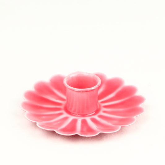 Cerise Flower Candlestick