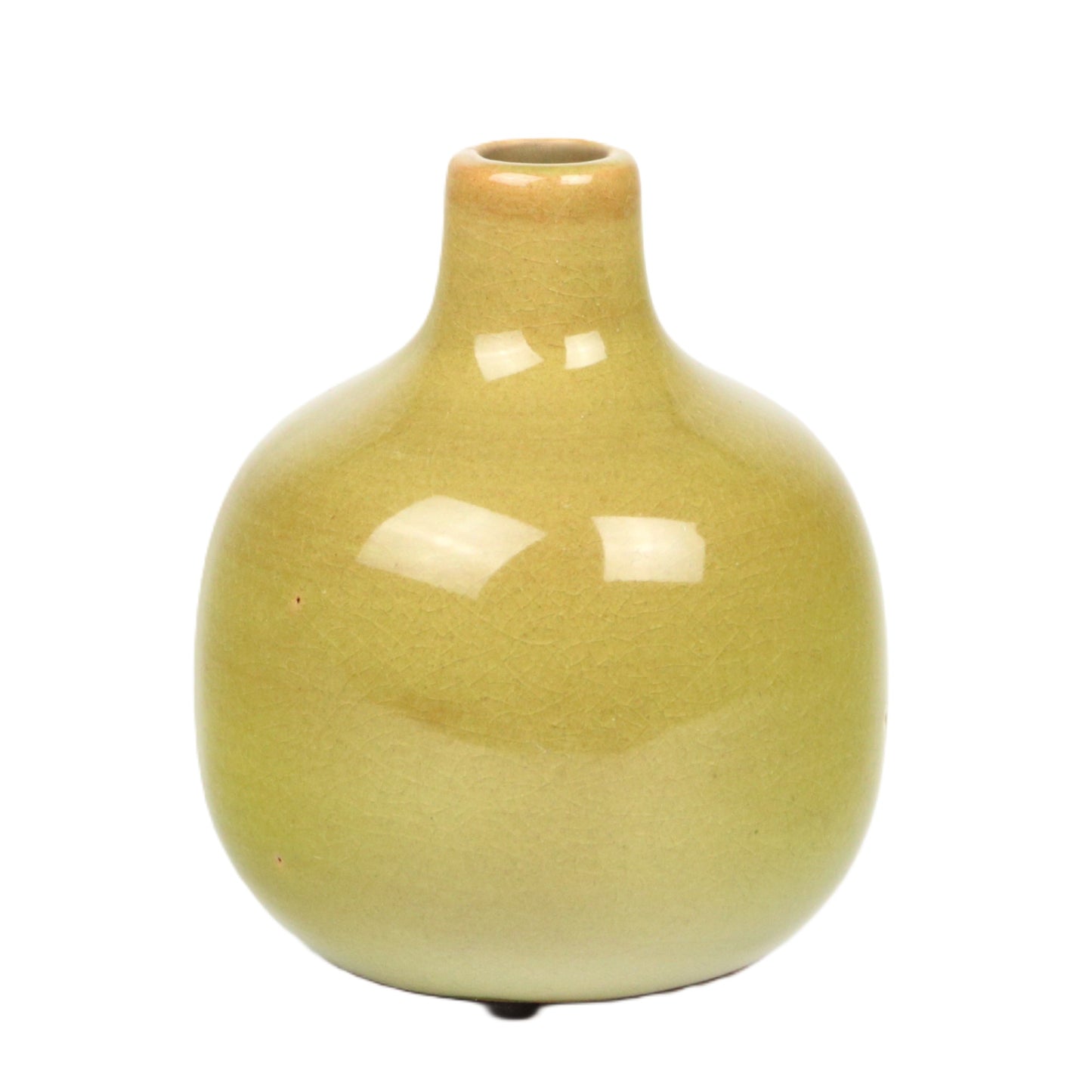 Chartreuse Teardrop Vase