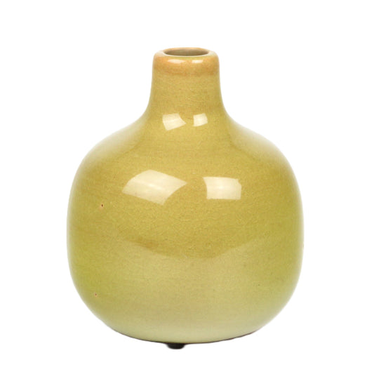 Chartreuse Teardrop Vase