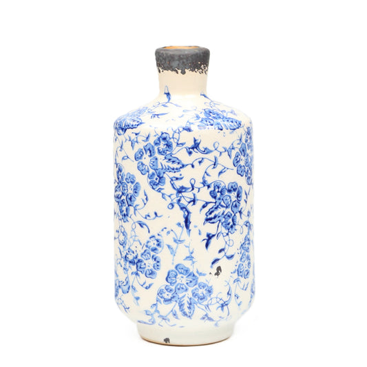 Azul Floral Cylinder