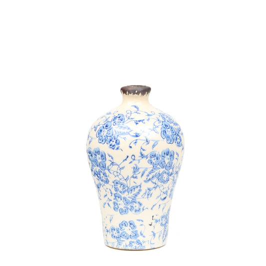 Azul Floral Amphora