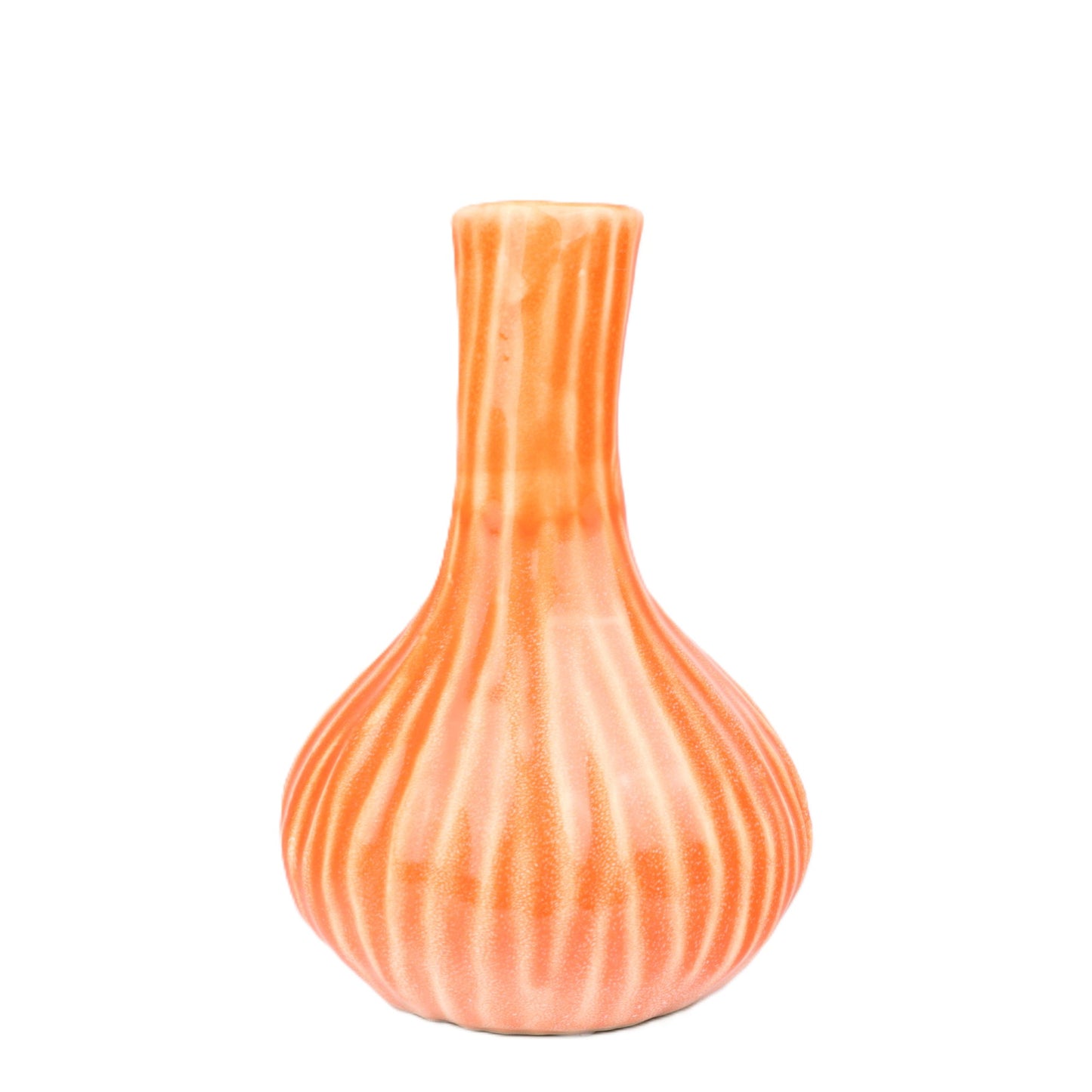 Tiger Orange Drop Vase Large