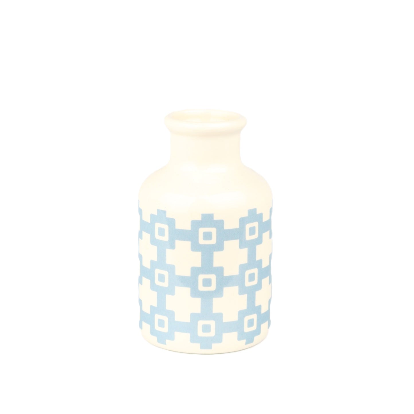 Pastel Blue Patterned Bottle