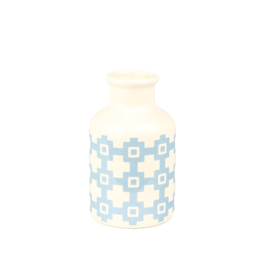 Pastel Blue Patterned Bottle