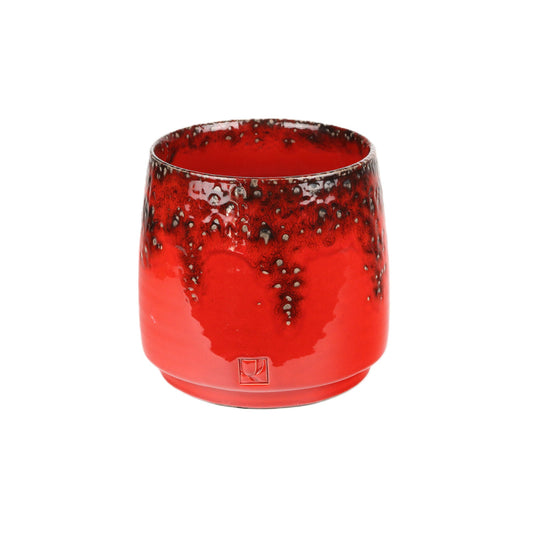 Scarlet Fringe Pot Medium