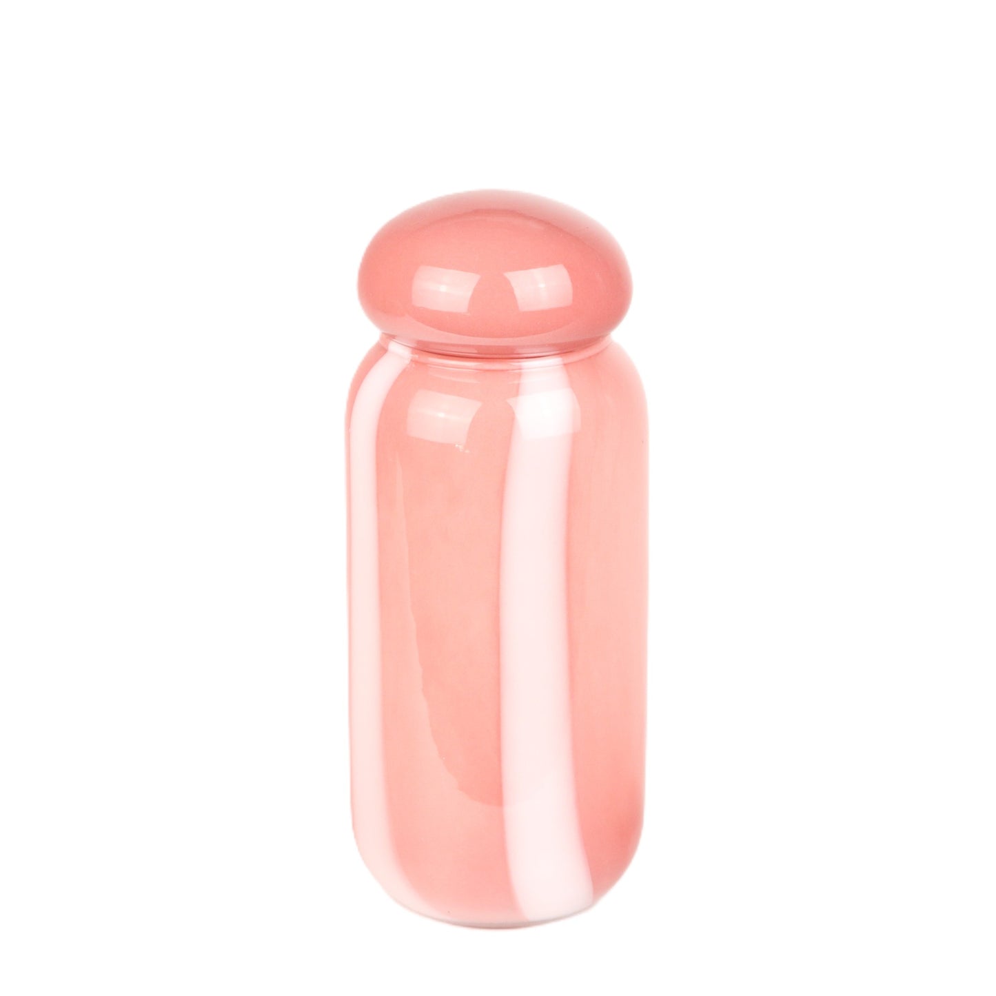 Pink Streaky Apothecary Jar Large