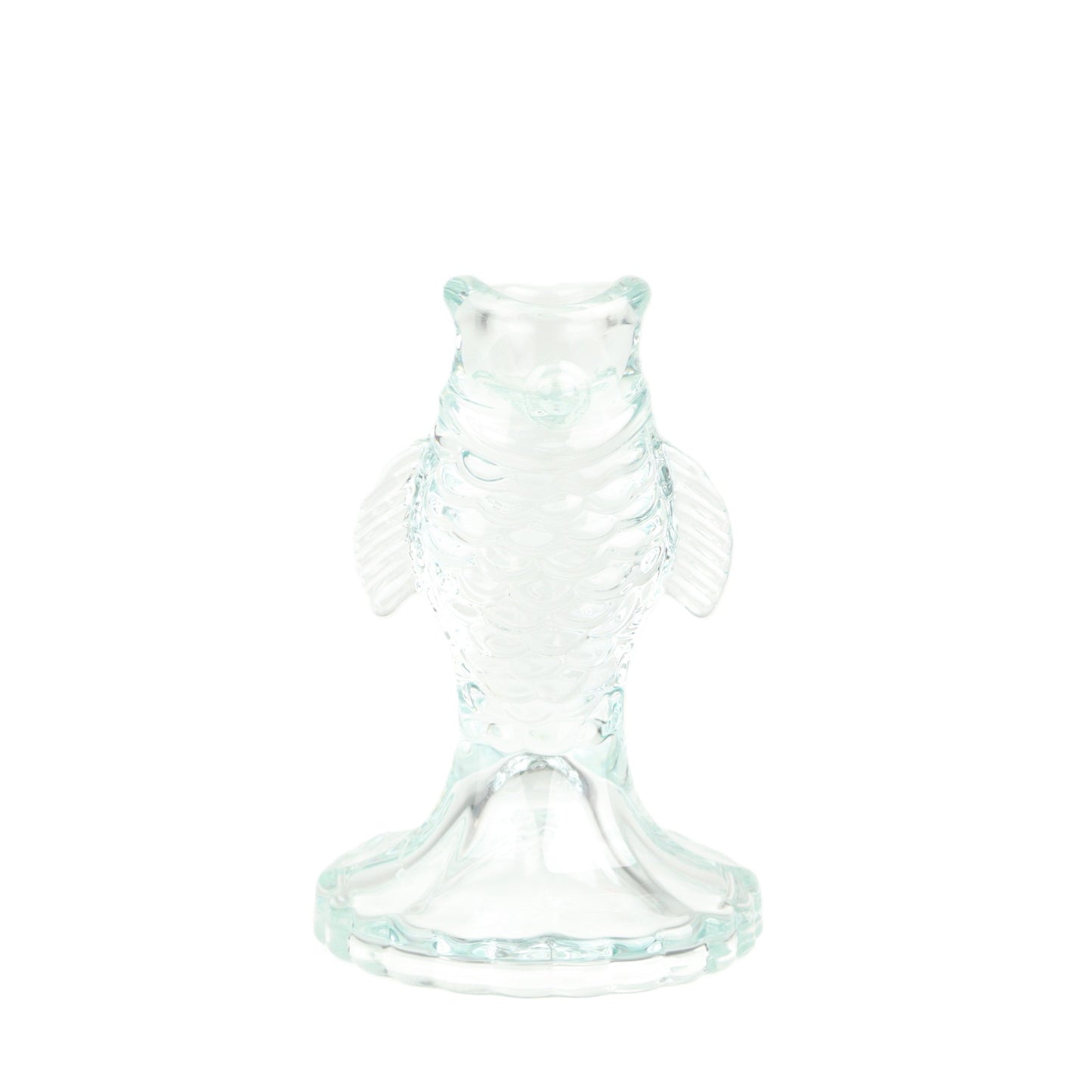 Clear Fish Candlestick