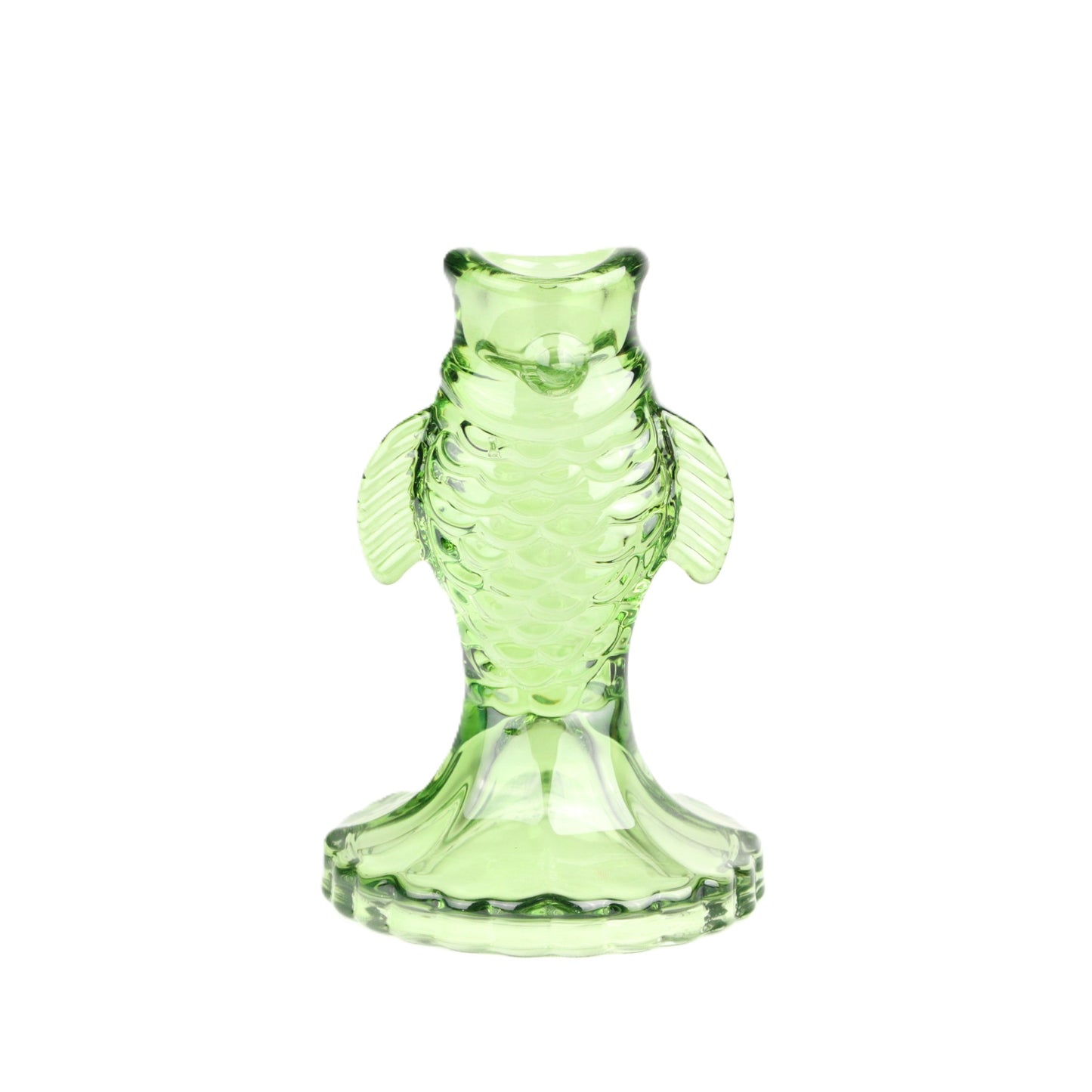 Green Fish Candlestick