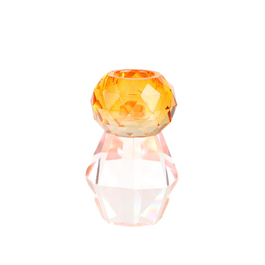 Rosy Tangerine Prism Candlestick