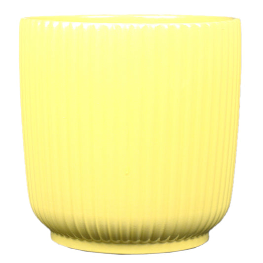 Yellow Fluted Cylinder Large