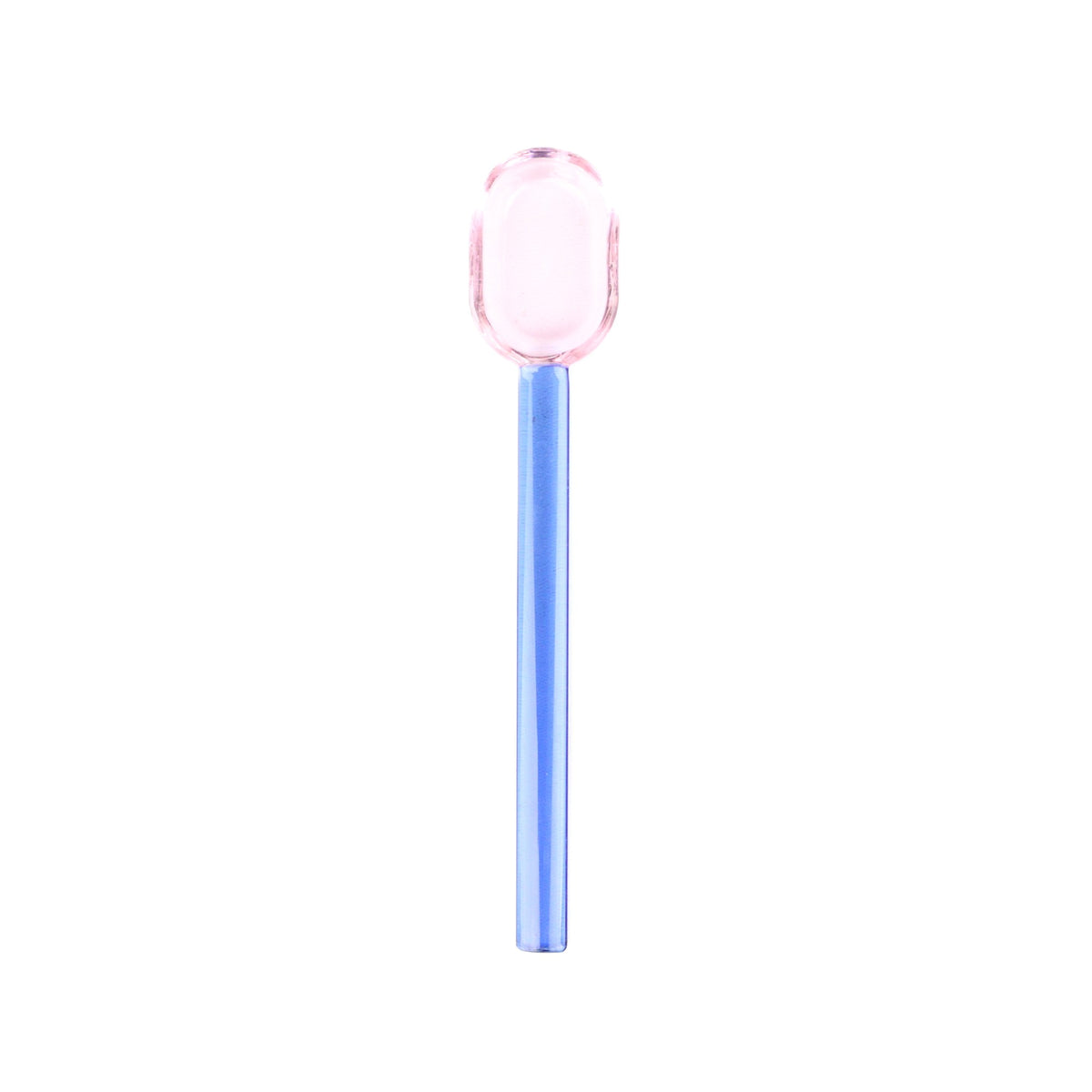 Blue Pink Glass Spoon Large
