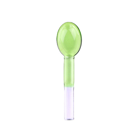 Green Lilac Glass Spoon Small