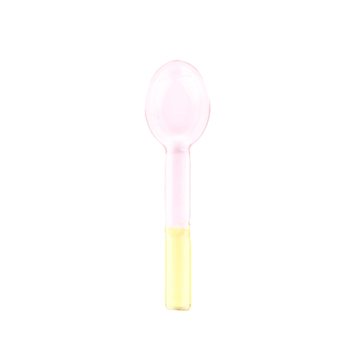 Pink Yellow Glass Spoon Small