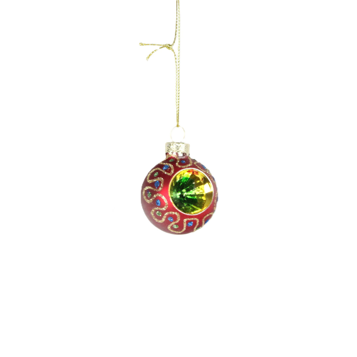 Scarlet Cross Section Bauble Small