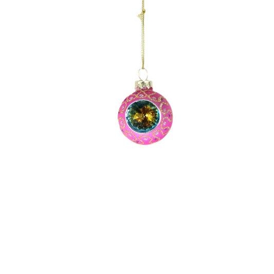 Pink Cross Section Bauble Small
