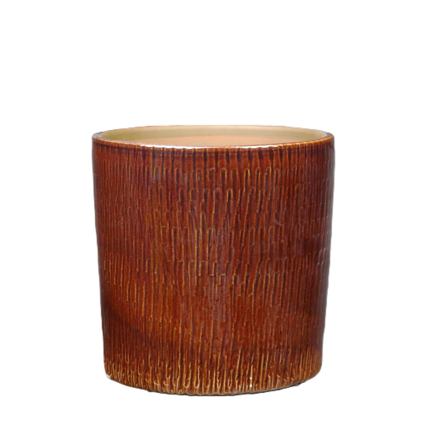 Maroon Textured Cylinder Small