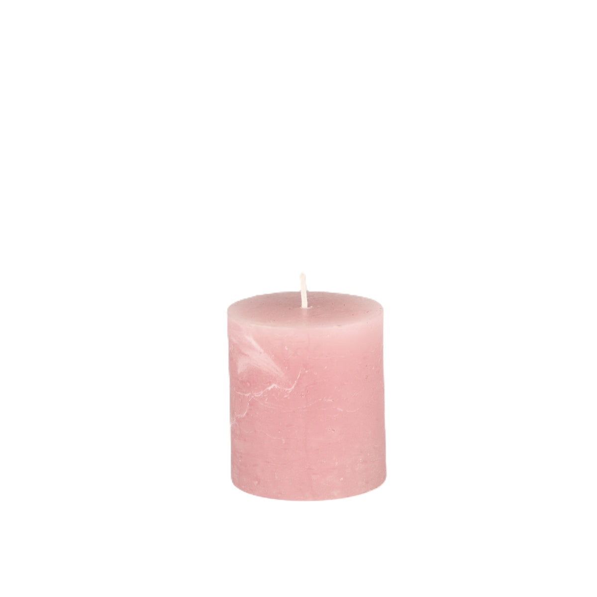Antique Rose Pillar Candle Small