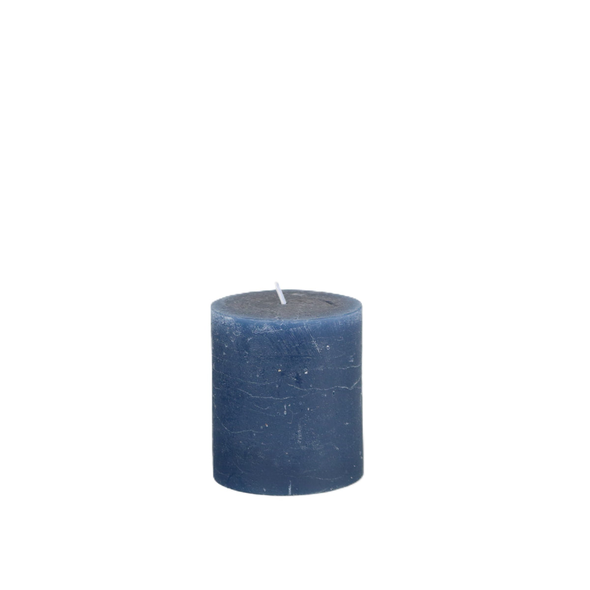 Navy Pillar Candle Small