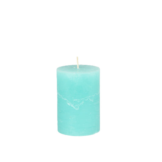 Turquoise Pillar Candle Small