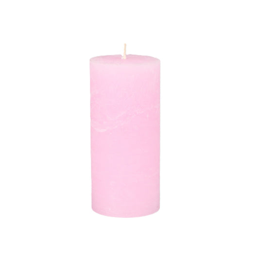 Light Pink Pillar Candle Large